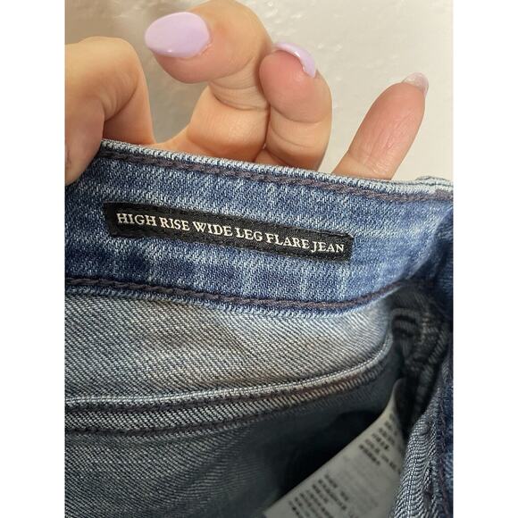 Abercrombie & Fitch Blue Flare Jeans - Picture 9 of 11